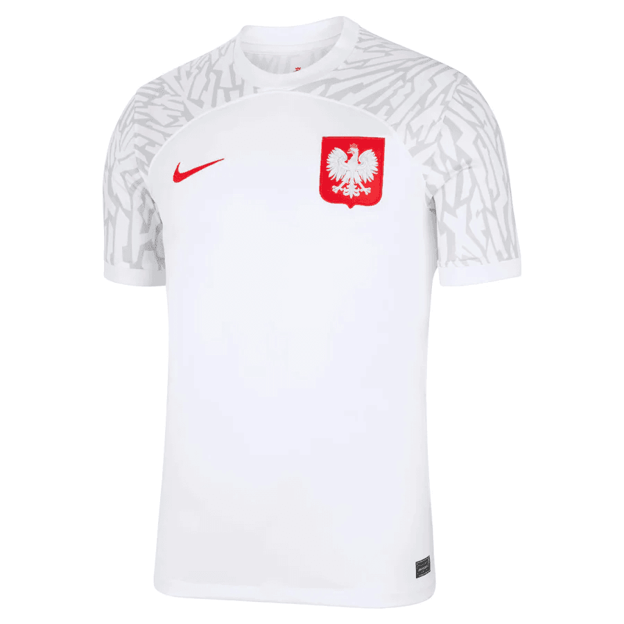 Mens Poland Home Jersey FIFA World Cup Qatar 2022