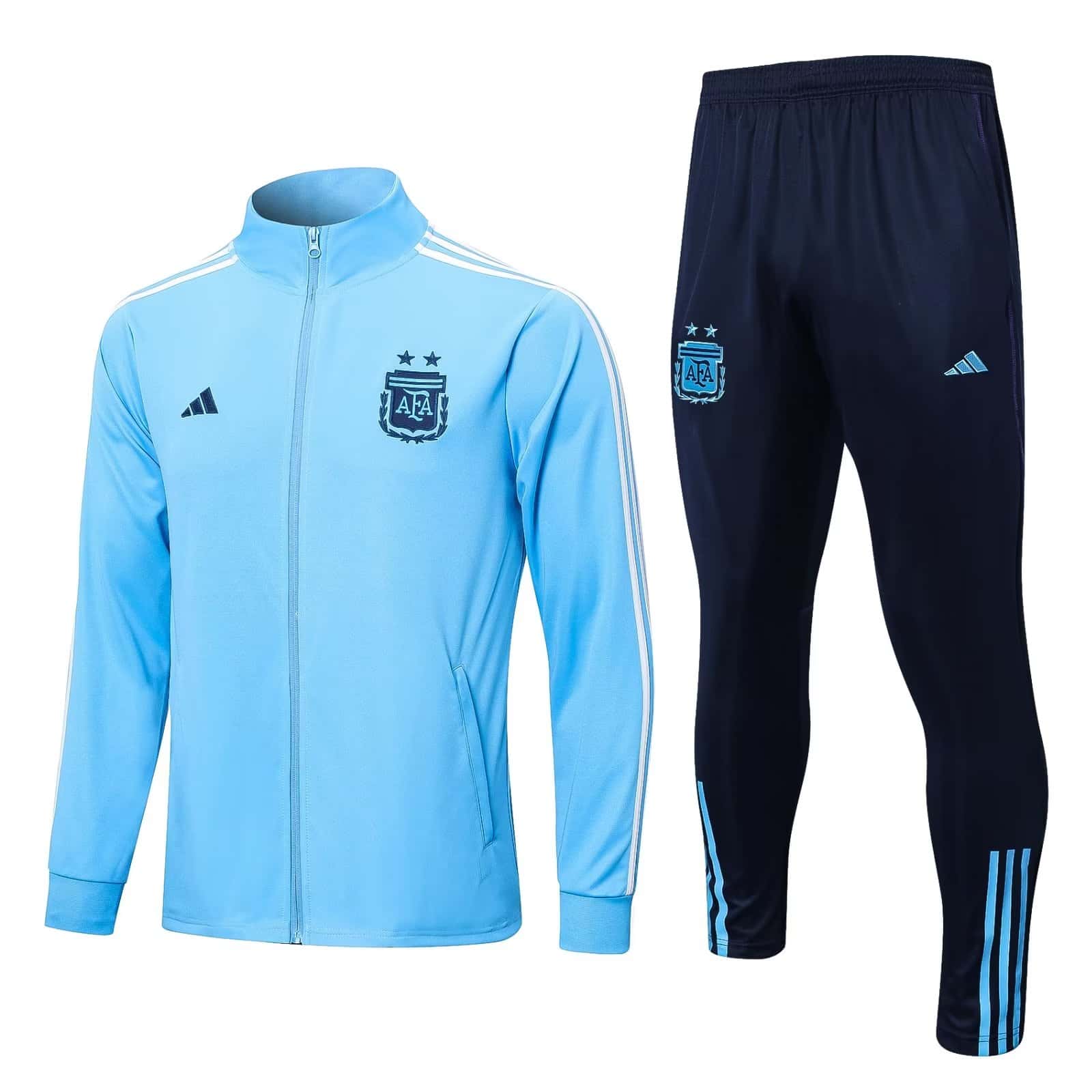 Mens Argentina Jacket + Pants Training Suit Blue 2022
