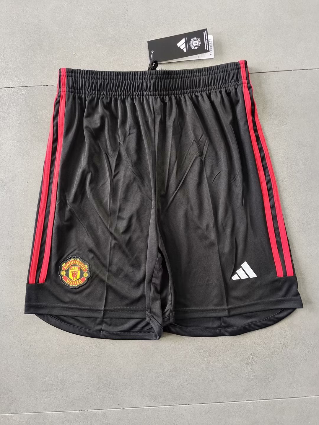 Mens Manchester United Home Black Shorts 2023/24